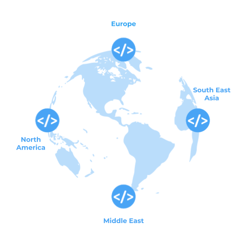 codecombinator unique offer - one provider, global hubs